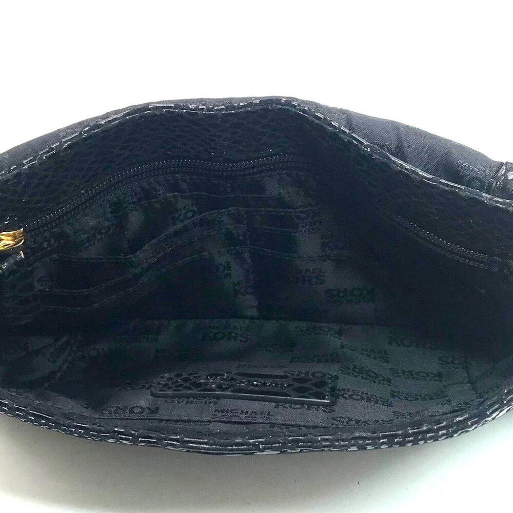 Michael Kors Black Python Leather Hamilton Flap S… - image 11